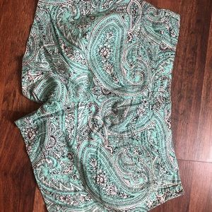Paisley print shorts